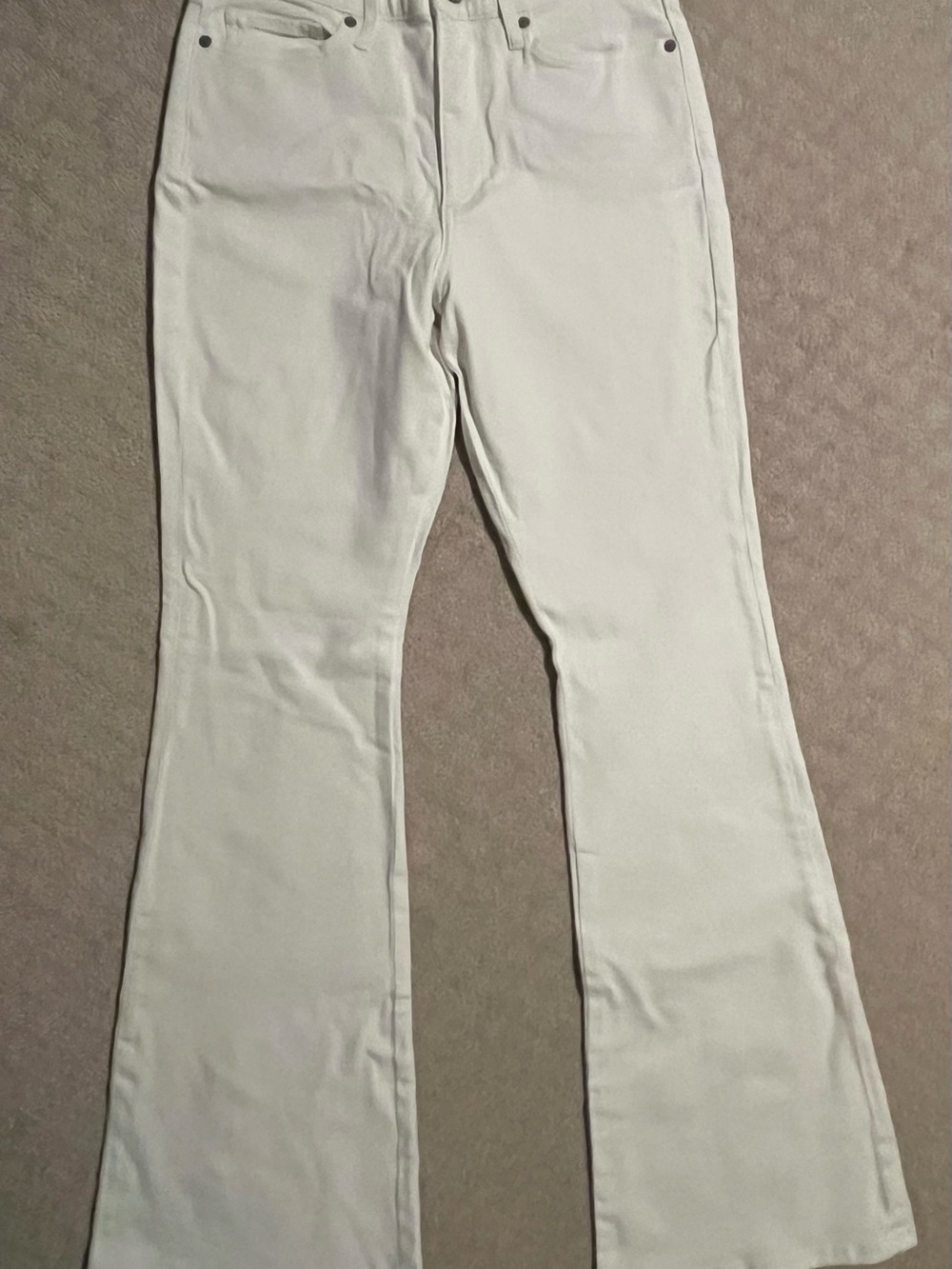 Banana Republic White High Rise Flare Jeans 28 NWT